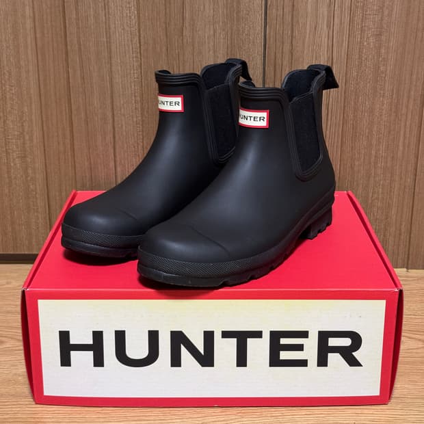 헌터 오리지널 첼시 부츠 블랙