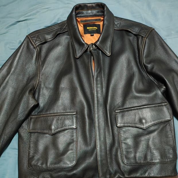 리얼시몬스 산양가죽 A-2 XXL (실사이즈 105)