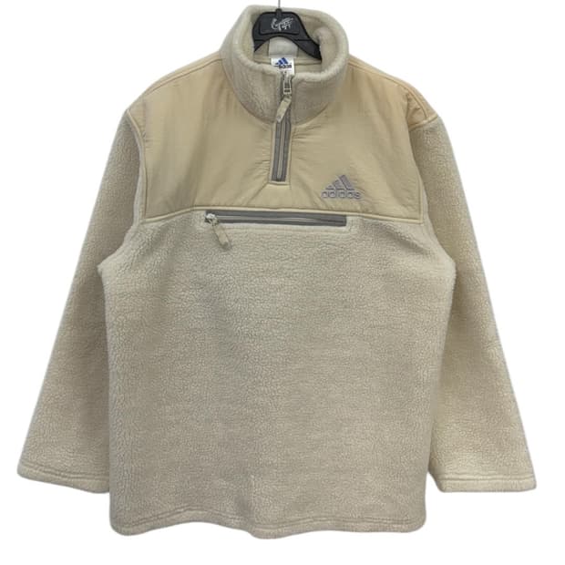 아디다스 양털 반집업 후리스