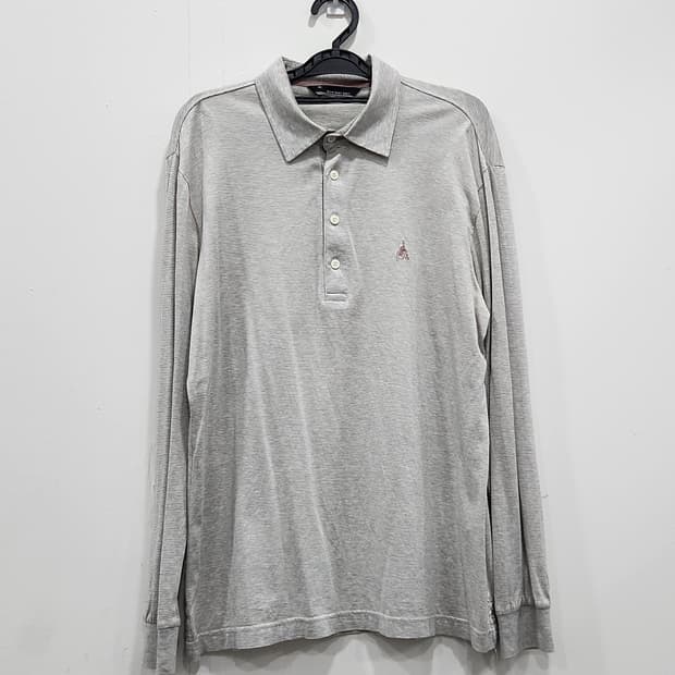 [95] 빈폴 골프 스트라이프 긴팔 카라티 그레이 남성 M 95사이즈