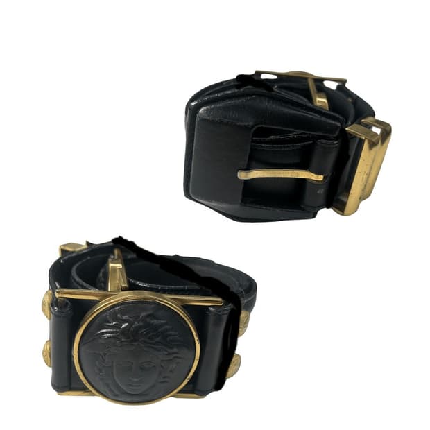 VERSACE leather belt
