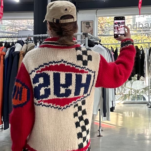 히스테릭글래머 HYS 넘버링 코위찬집업