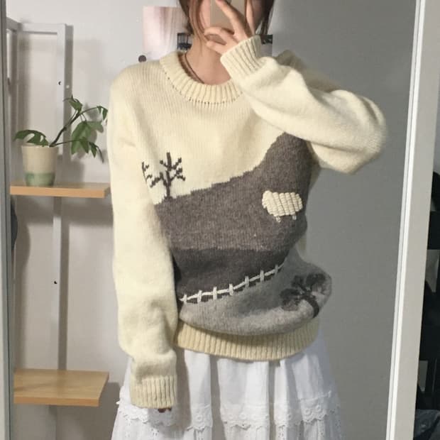 양떼목장 스웨터