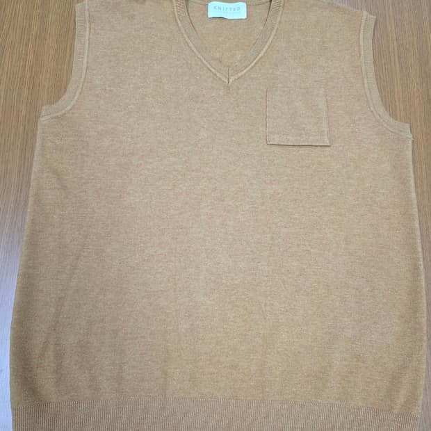 니티드 포켓 니트 베스트 조끼 L