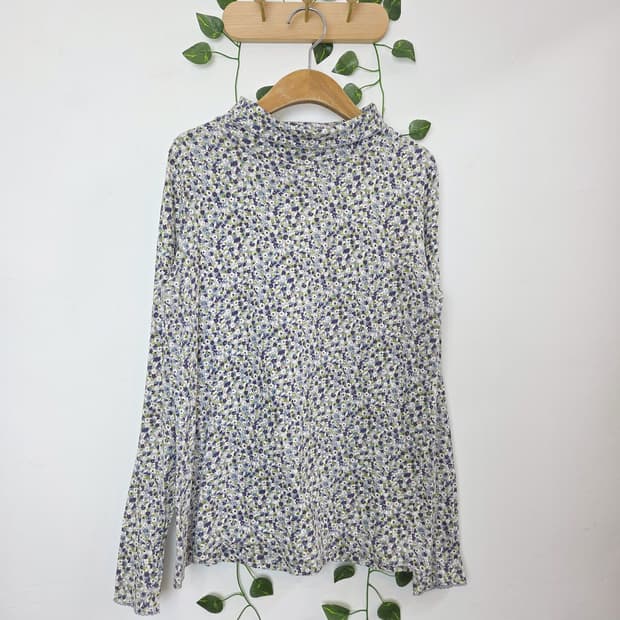 잔꽃 목폴라 슬리브