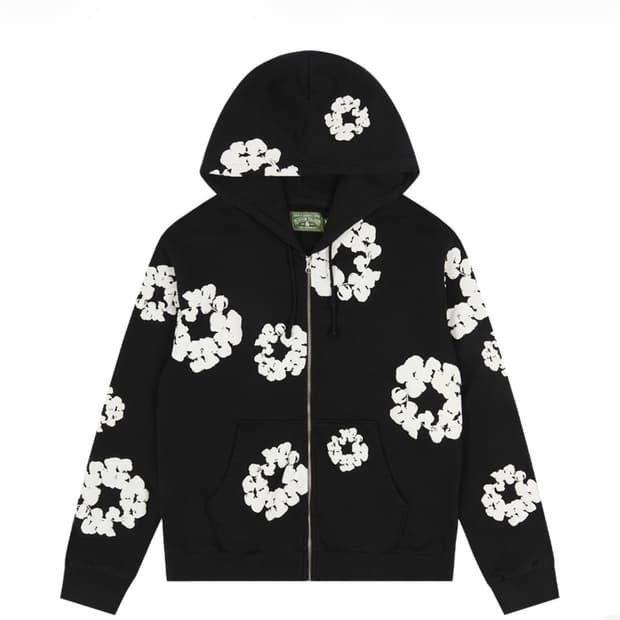 [M]데님티어스 코튼 후드집업 블랙 