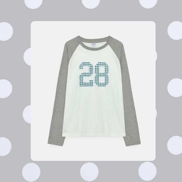 엔조블루스 믹스 패치 박시 롱슬리브 긴팔티