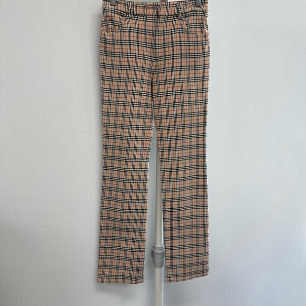 버버리 체크 슬랙스 팬츠