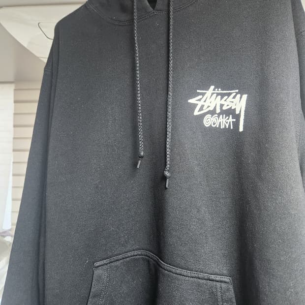 스투시 오사카 후드 블랙 L