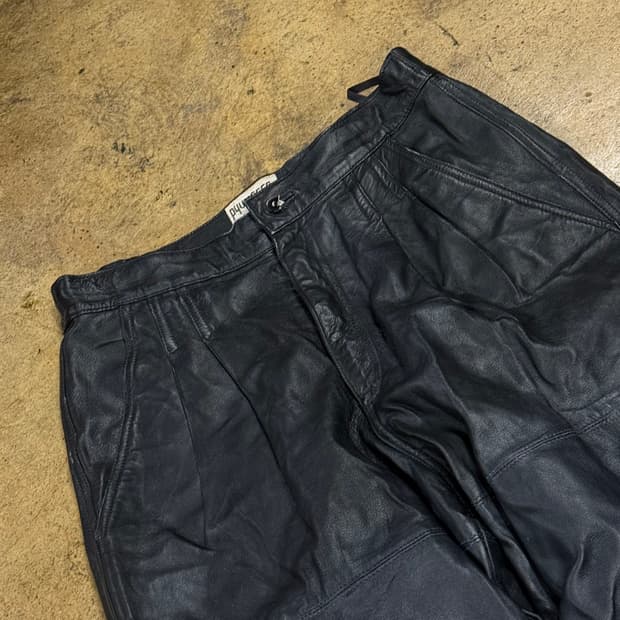 [정품/L] 일본빈티지 양가죽 팬츠 b14