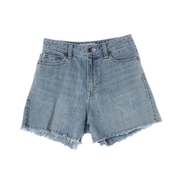 키르시 연청 컷오프 데님 숏 팬츠 1