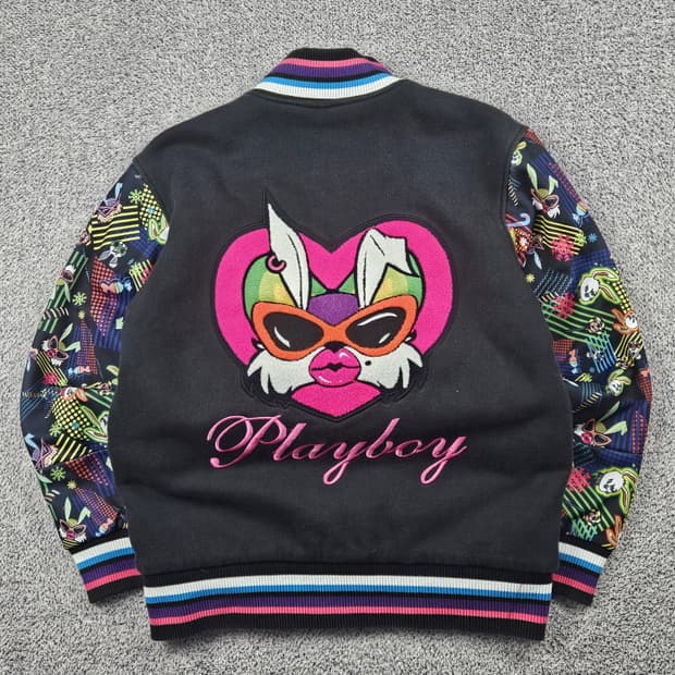 플레이보이 블루종 스타디움 바시티 자켓 ( M ) / 10154