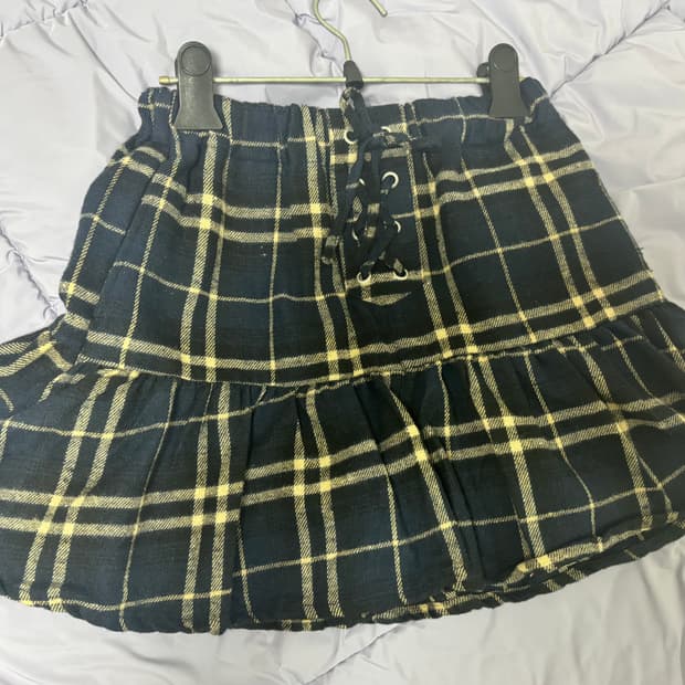일본 빈티지 체크 숏팬츠