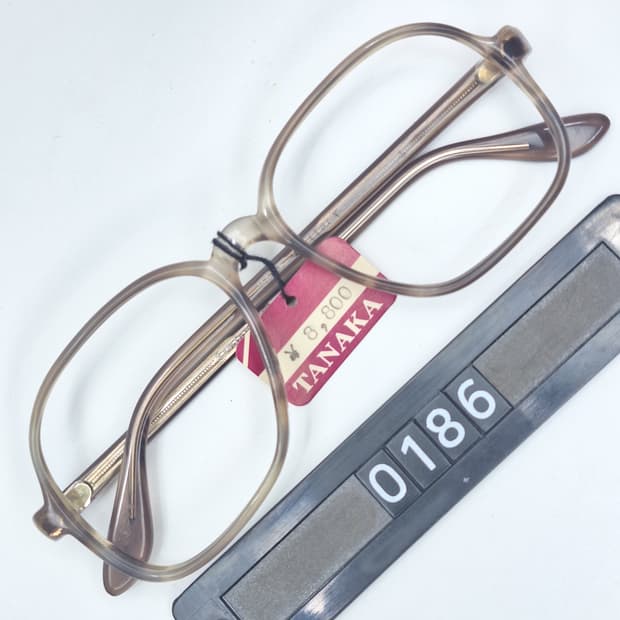 80s 이탈리아제 빈티지 데드스톡 미사용/뿔테 안경테 127mm 레트로 
