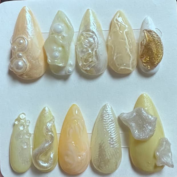 𖦹𖦹Handmade Nail Tips𖦹𖦹  ˚‧｡수제 네일 팁｡‧