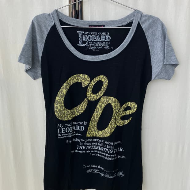 funky gyaru raglan printing half t-shirt