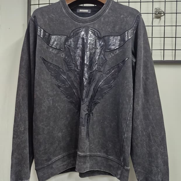 100L 버커루 프린팅 맨투맨.