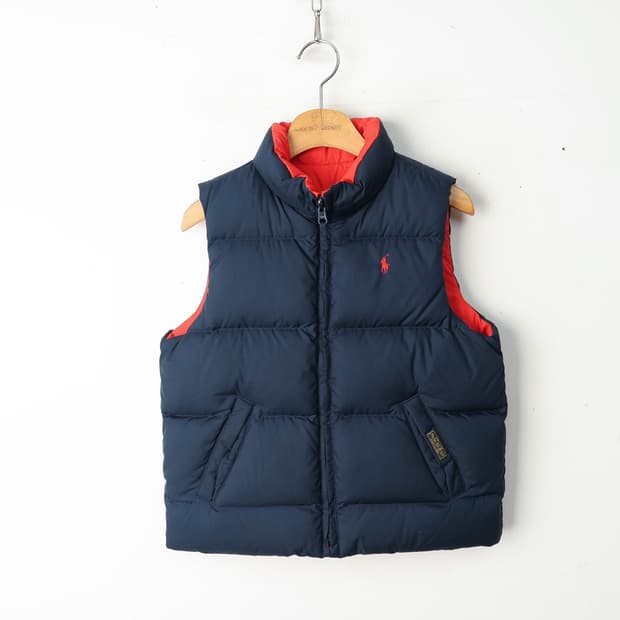 6/키즈 폴로 리버시블 다운 패딩조끼