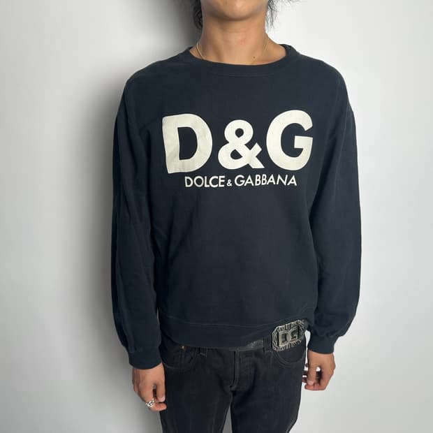 90s 돌체앤가바나 D&G 로고 맨투맨