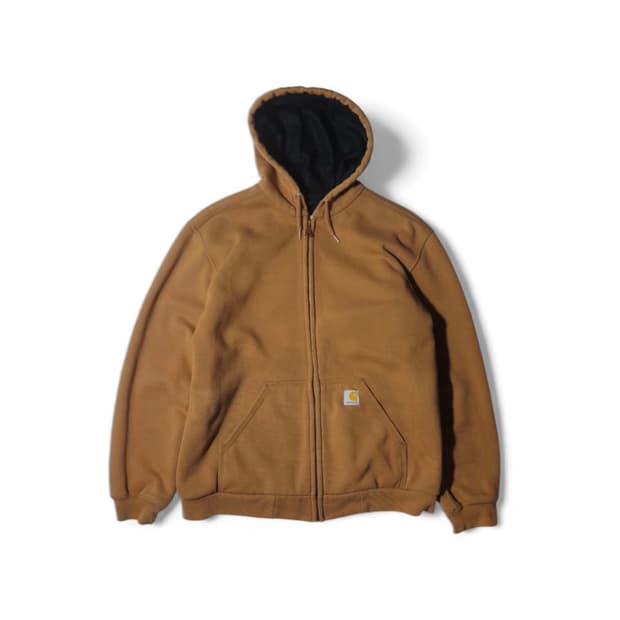 칼하트 써멀라이너 후드집업 브라운