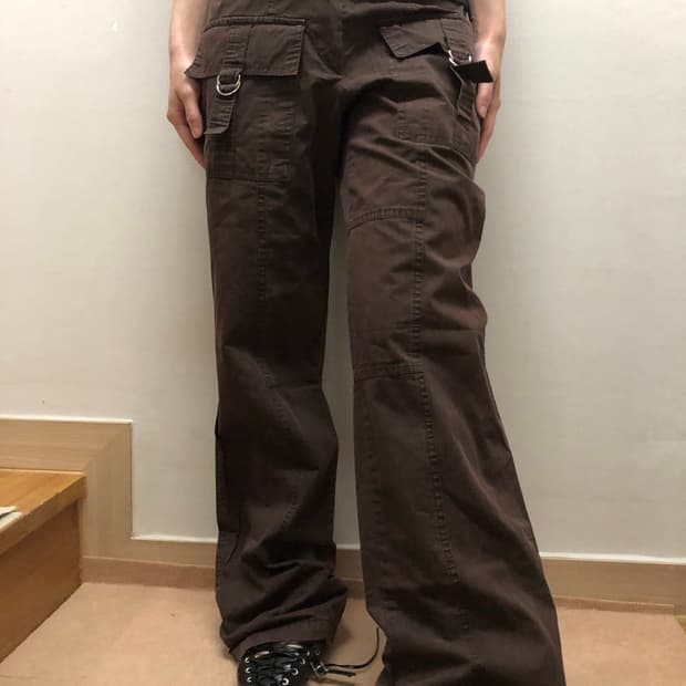 빈티지 브라운 카고 팬츠