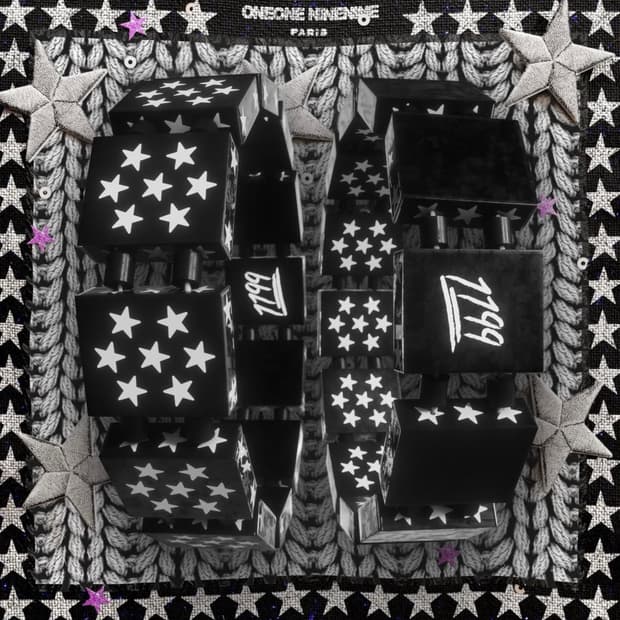 1199 bazo White on Black Stars