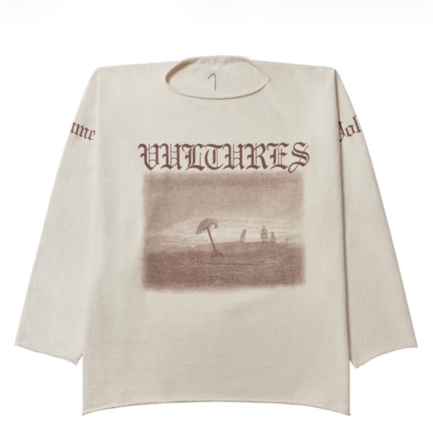 이지 벌처스 롱 티셔츠 화이트