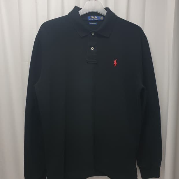 Polo 폴로랄프로렌 블랙 긴팔 폴로셔츠 L