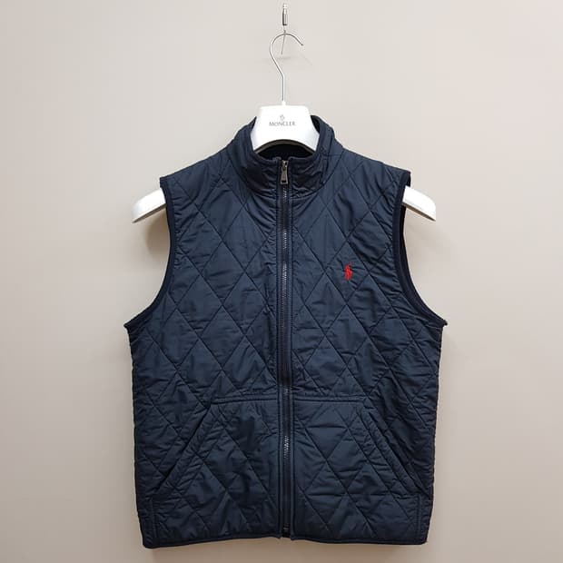 폴로 랄프로렌   퀼팅 집업 베스트 KIDS XL사이즈