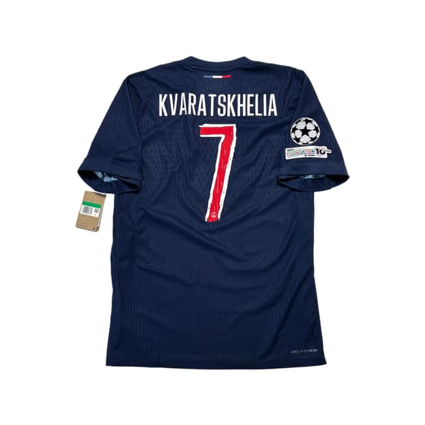 24 25 파리 생제르맹 PSG 홈 흐비차 크바라츠헬리아 어센틱 유니폼 