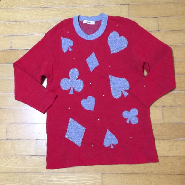 일본빈티지 Voconde 하구미모리걸 할메카지 니트스웨터