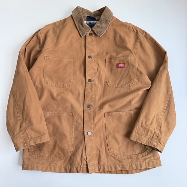 Dickies  디키즈 캔버스 초어 브라운 워크 자켓 