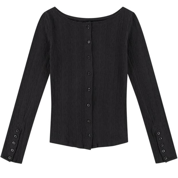 [새상품] 코이세이오 투웨이 롱슬리브 티셔츠 차콜