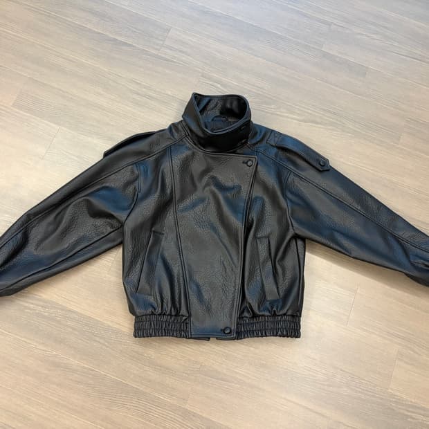 자라 생로랑st 페이크 레더자켓