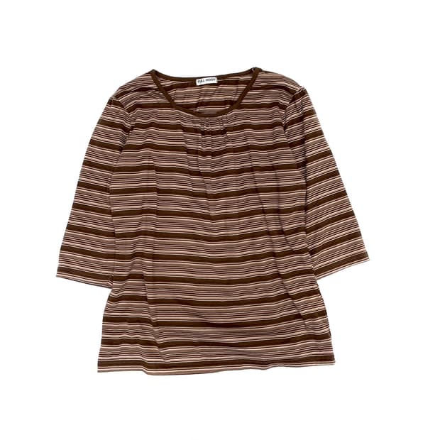 JPN stripe girl tee