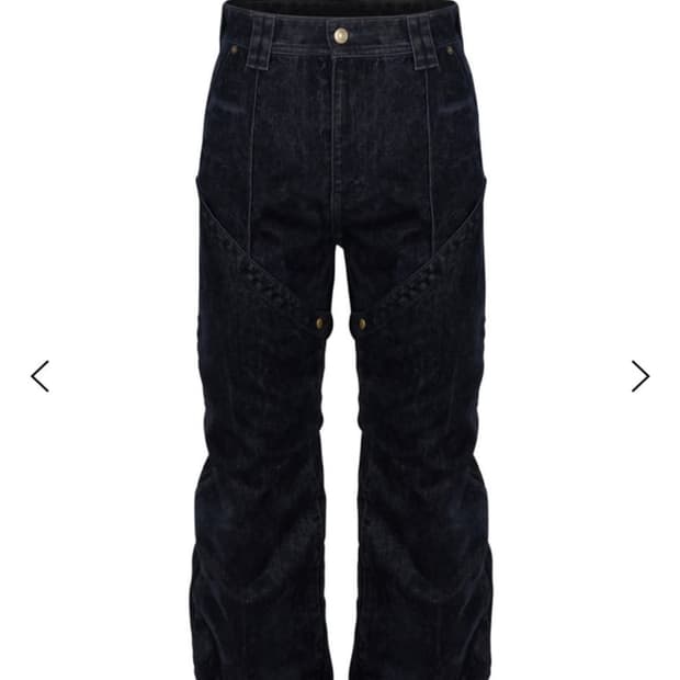 Transform Button Velvet Denim Pants M