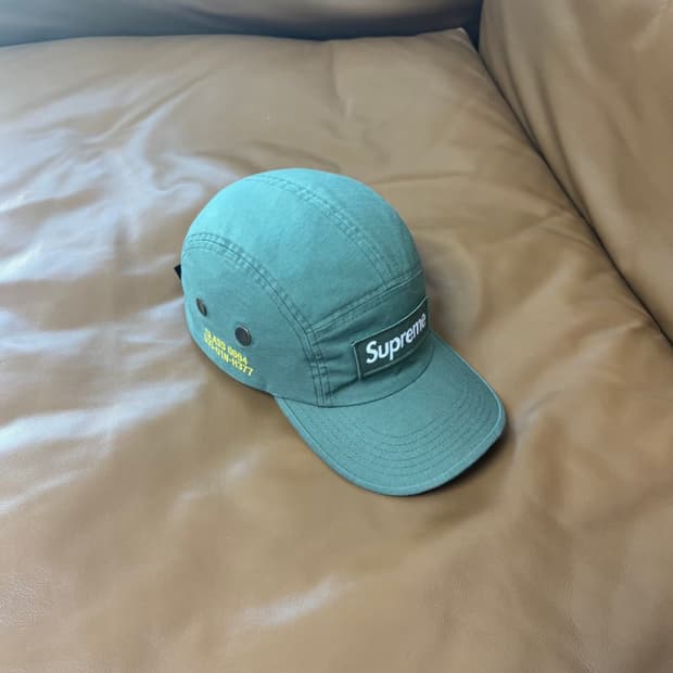 슈프림 캠프캡 모자 박스로고 21SS 밀리터리 올리브 카키