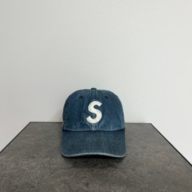 슈프림 22SS 케블라 데님 인디고 에스로고 S로고 볼캡 모자