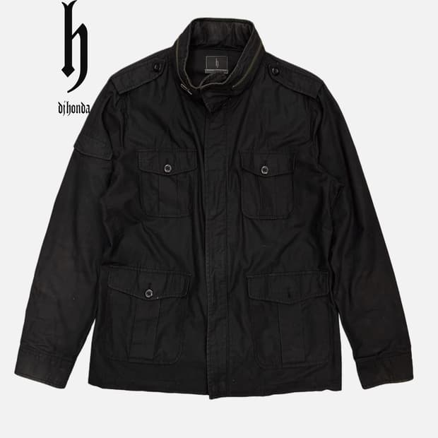 DJ HONDA military pocket zip-up jacket