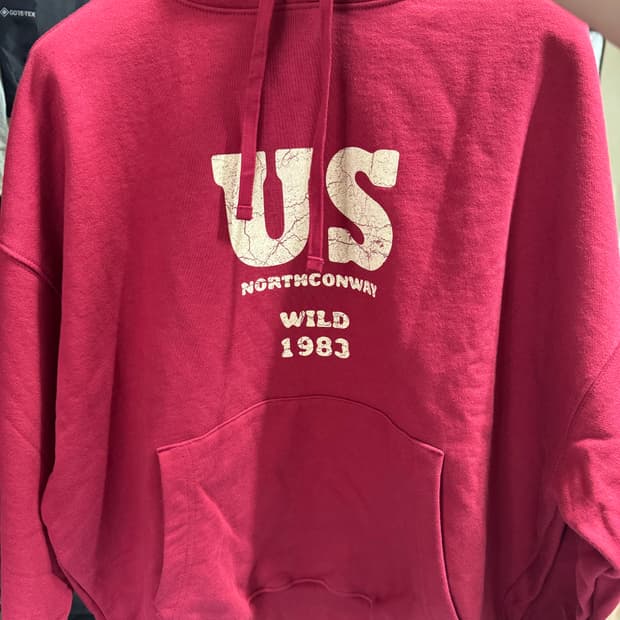 와일드띵스 빈티지 후드티 Burgundy