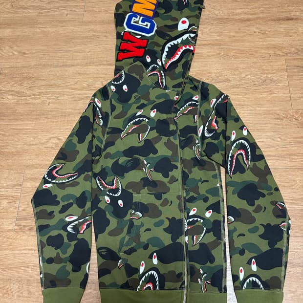 1 1st CAMO SHARK FULL ZIP HOODIE L사이즈