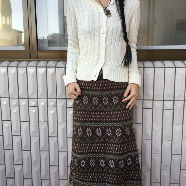 Gap cable pattern hood knit cardigan