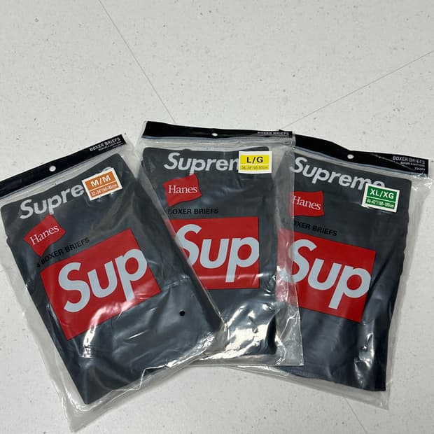 슈프림 박서 브리프 팬티 