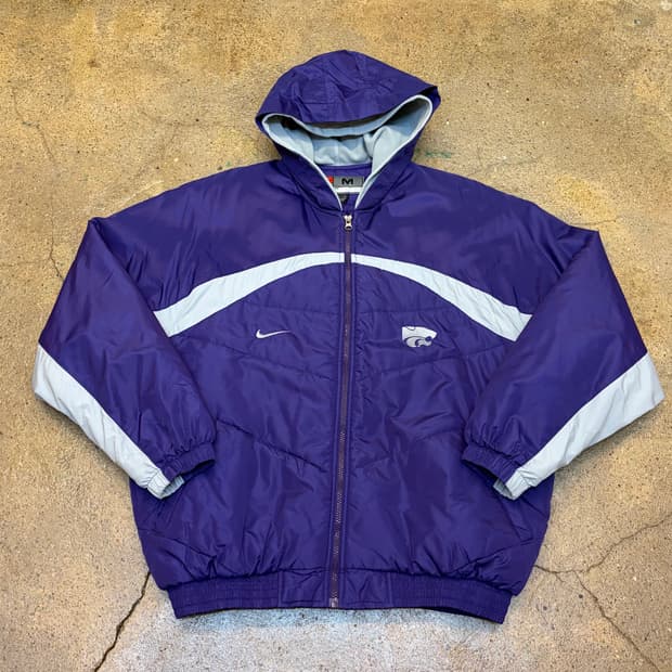 레어 90s 미국 빈티지 나이키 캔자스 패딩점퍼
