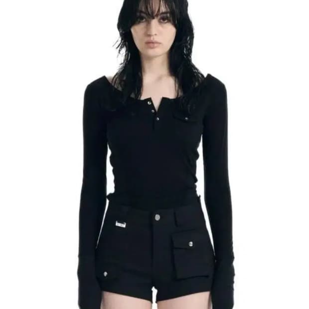 보헴서 숏팬츠 쇼츠 블랙