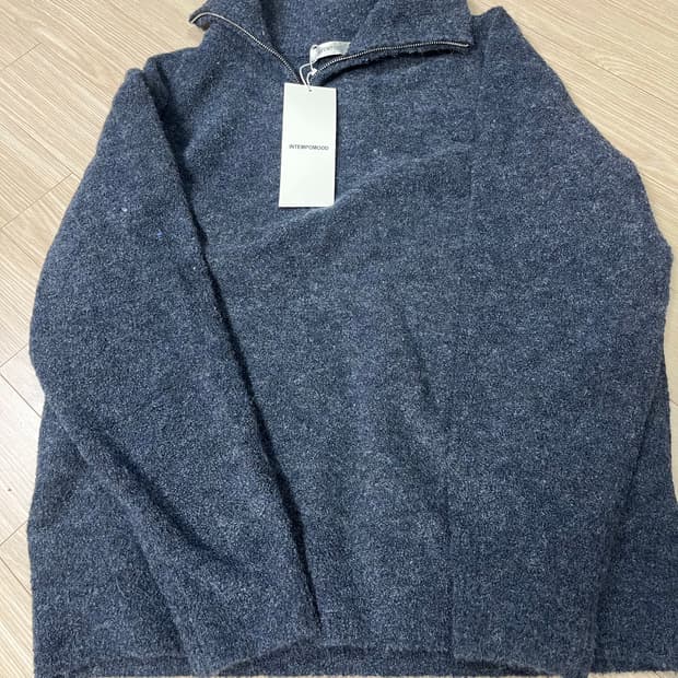 인템포무드 니트 반집업 m