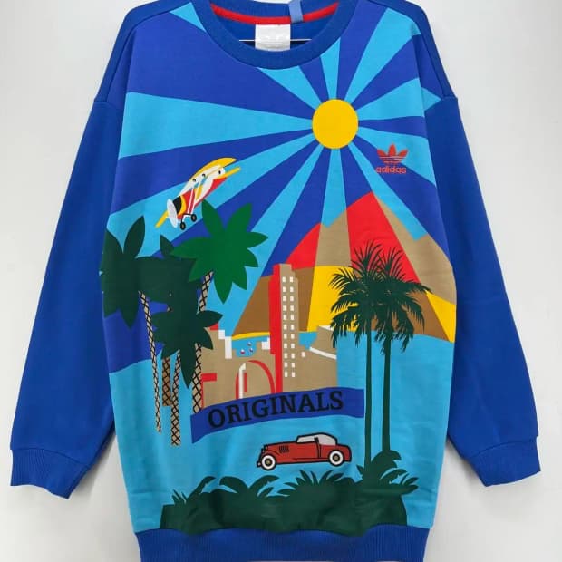 (85) 새상품 아디다스 오리지널스 오버핏 남여공용맨투맨