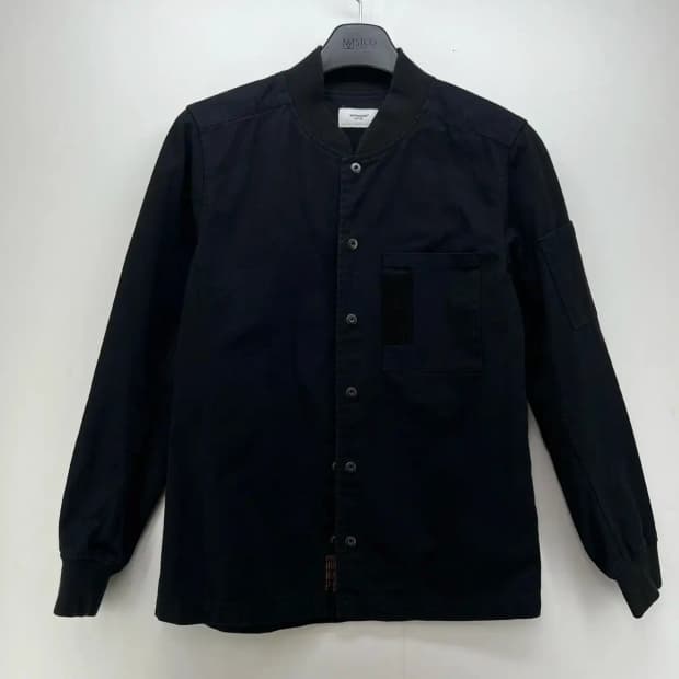 [100] 에스피오나지 긴팔 블랙 오버핏 셔츠 빈티지