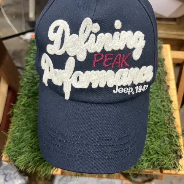 [ONE] JEEP 지프 자수로고 패치 빈티지 볼캡 모자 네이비