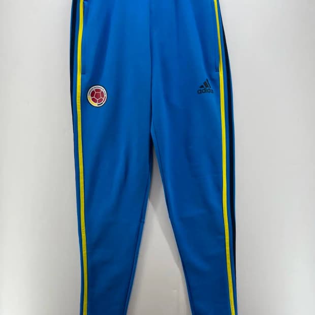 100 아디다스 콜롬비아 축구 블루 팬츠 빈티지 풋살 tr팬츠